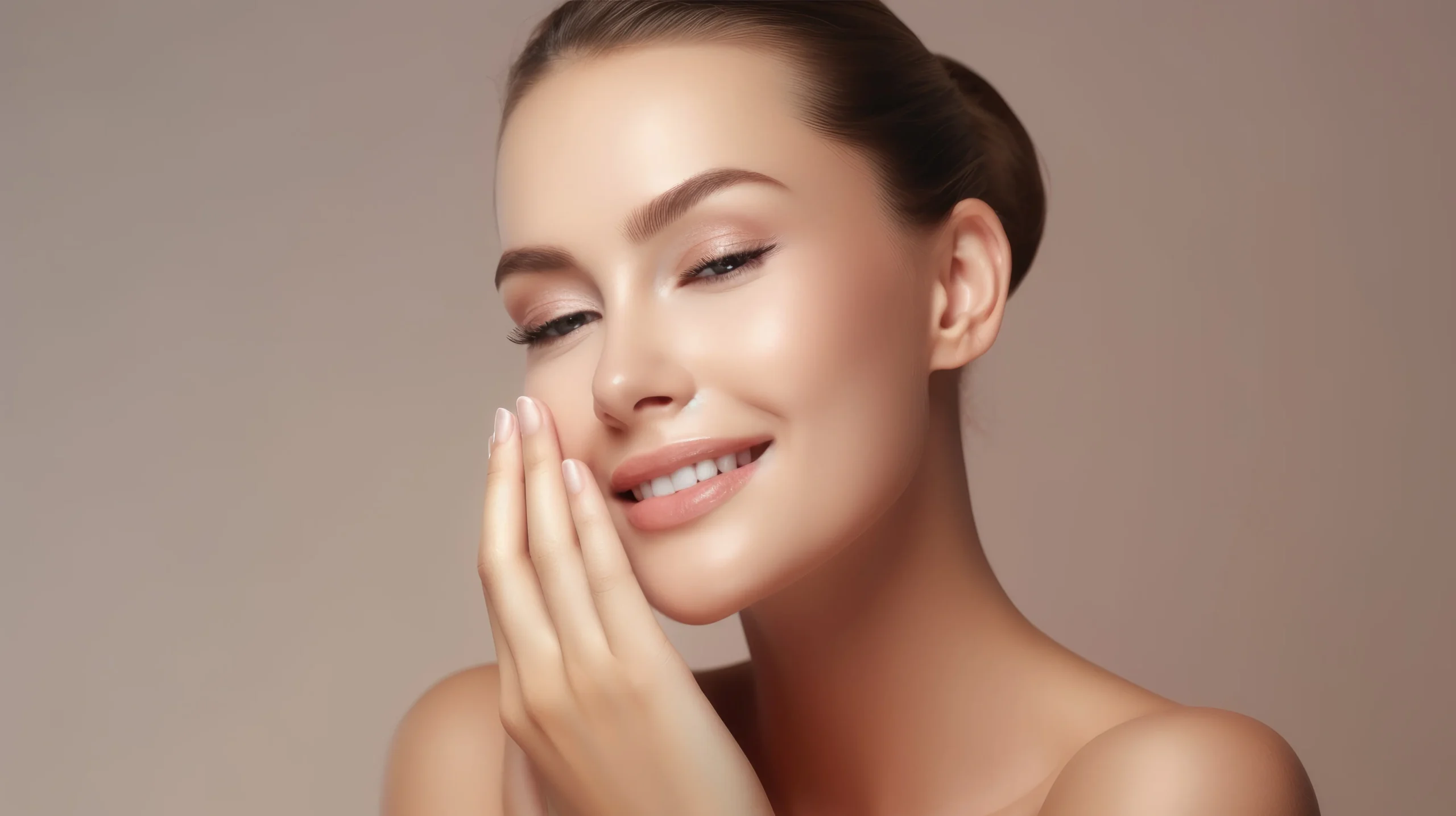 a woman with her hand on her face | Skin Deep | Selfishly Wellness in San Francisco, CA